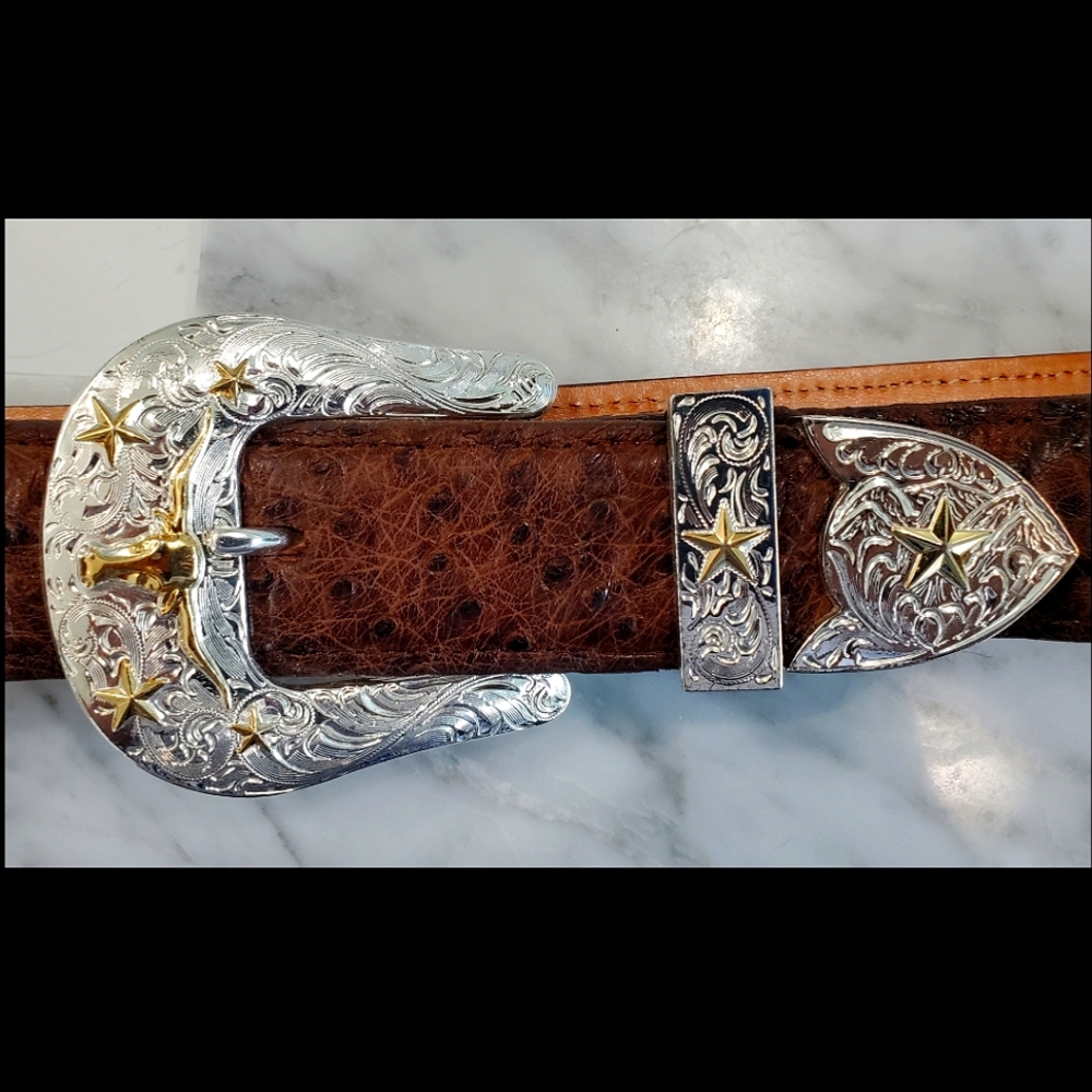 Authentic Ostrich Leather Belt